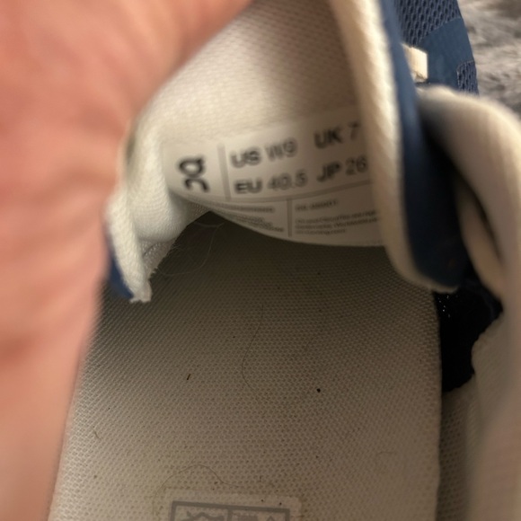 On Running Navy and Cream Shoes - Picture 3 of 7